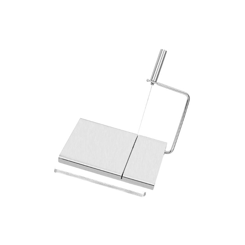 Cheese Slicer 21 cm Stainless Steel Wire Cutter with 5 Replacement Wires Ergonomic Handle - Basic Pattern