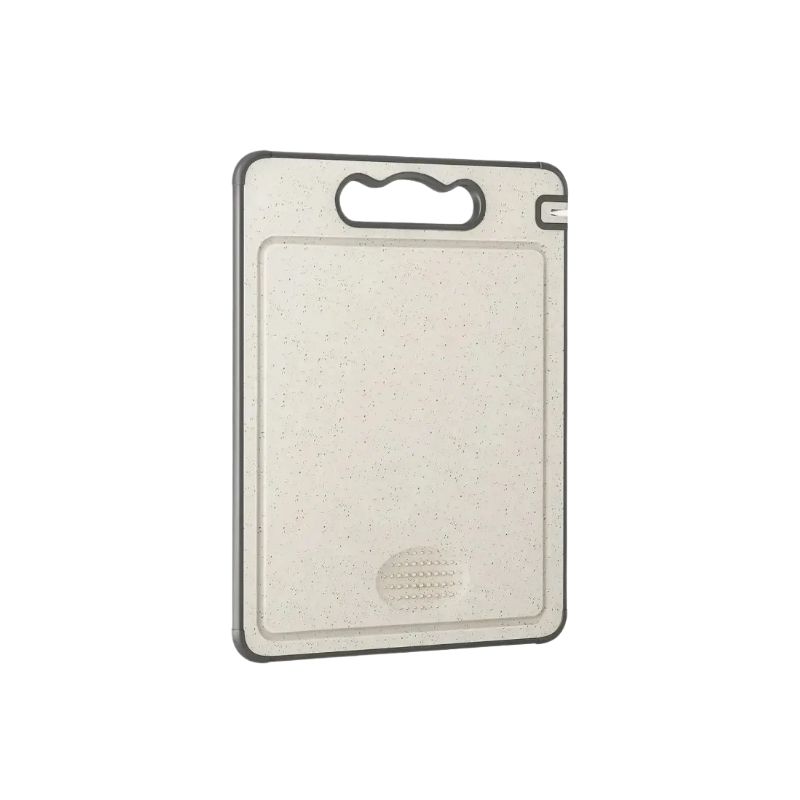 Cutting Board Double Sided Stainless Steel and Wheat Straw PP Kitchen Chopping Board