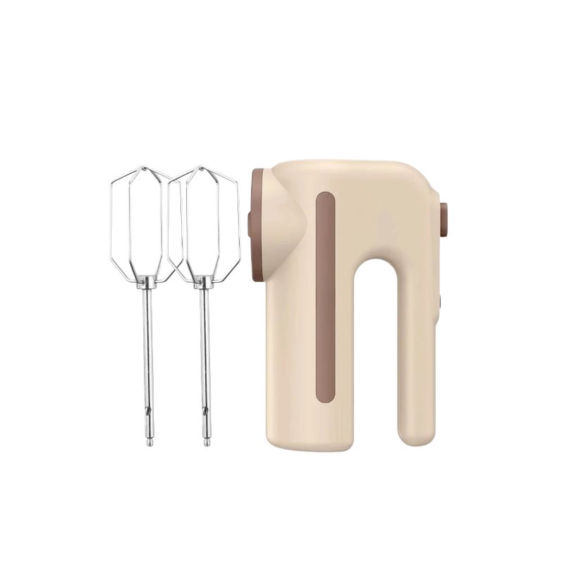 Hand Mixer 5 Speed Cordless Electric with 2 Detachable Stainless Steel Whisks - Green