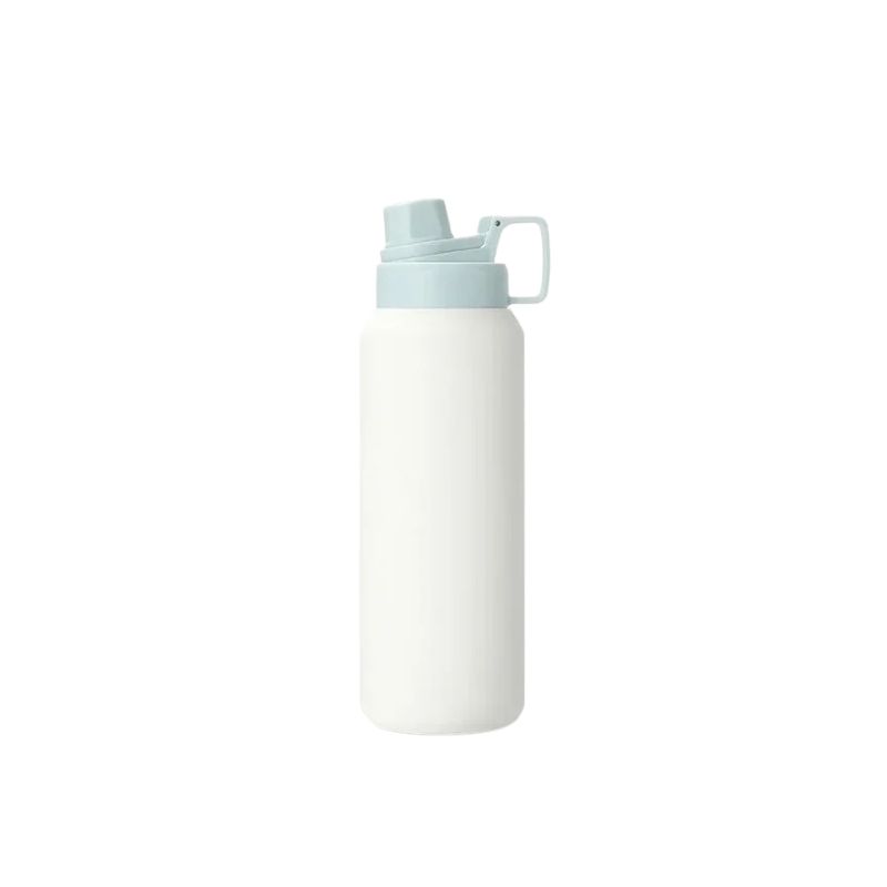 Insulated Water Bottle 1.5L 304 Stainless Steel Thermos Sports Flask - White