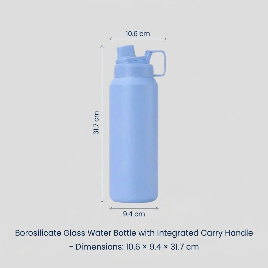 Insulated Water Bottle 1.5L 304 Stainless Steel Thermos Sports Flask - White