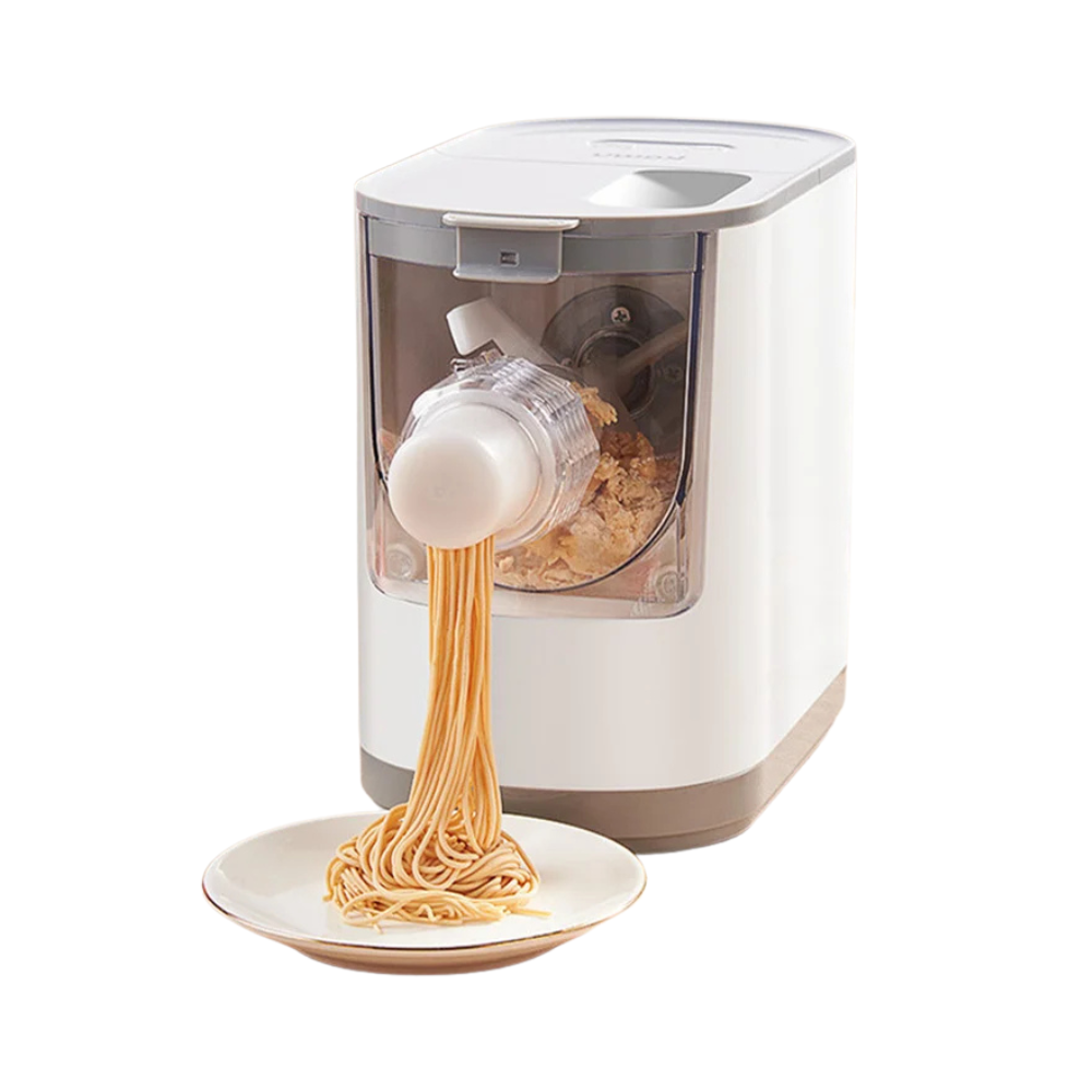 Pasta Maker Electric Noodle Machine 13 Molds Automatic Dough Mixer 200W – White