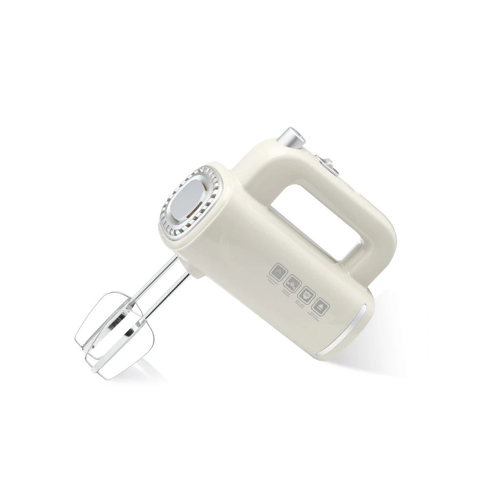 Hand Mixer 5 Speed Electric Mixer with Stainless Steel Beaters Turbo Mode 220V - White