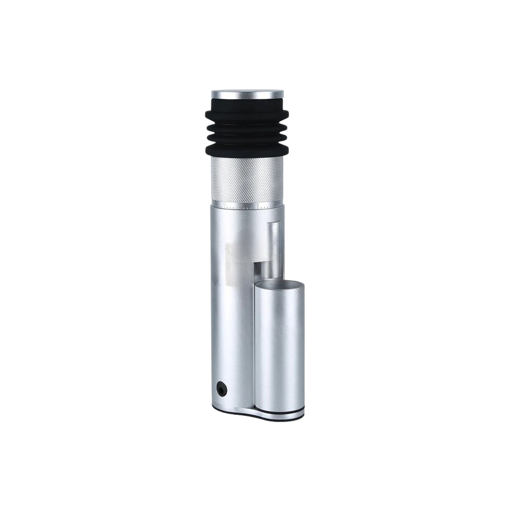 Electric Coffee Grinder 12W Conical Burr Adjustable Precision Digital Display - Silver