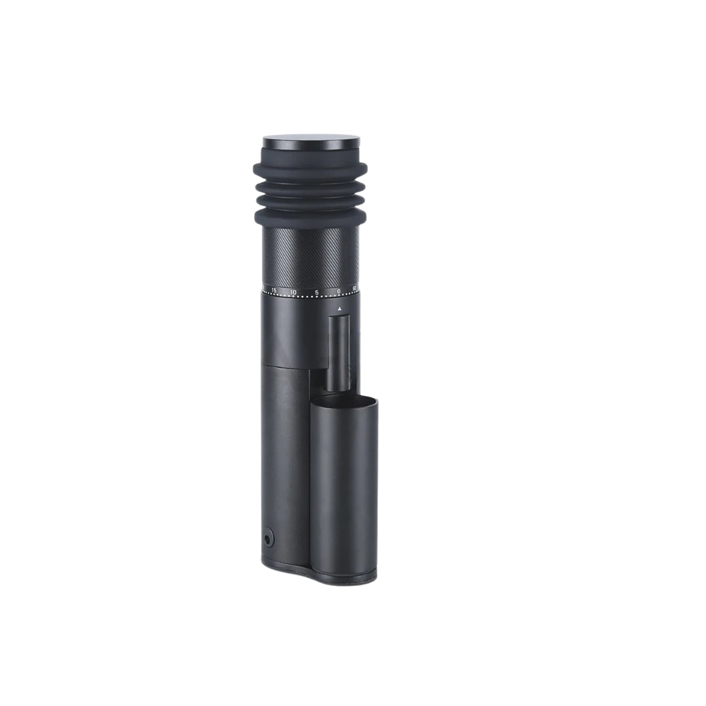 Electric Coffee Grinder 12W Conical Burr Adjustable Precision Digital Display - Black