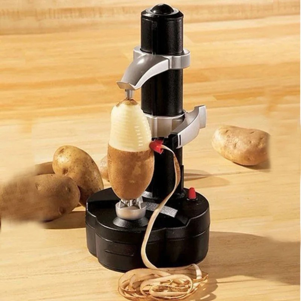 Electric Apple Peeler 28.5cm Automatic Fruit Vegetable Peeler Cutter Slicer - White