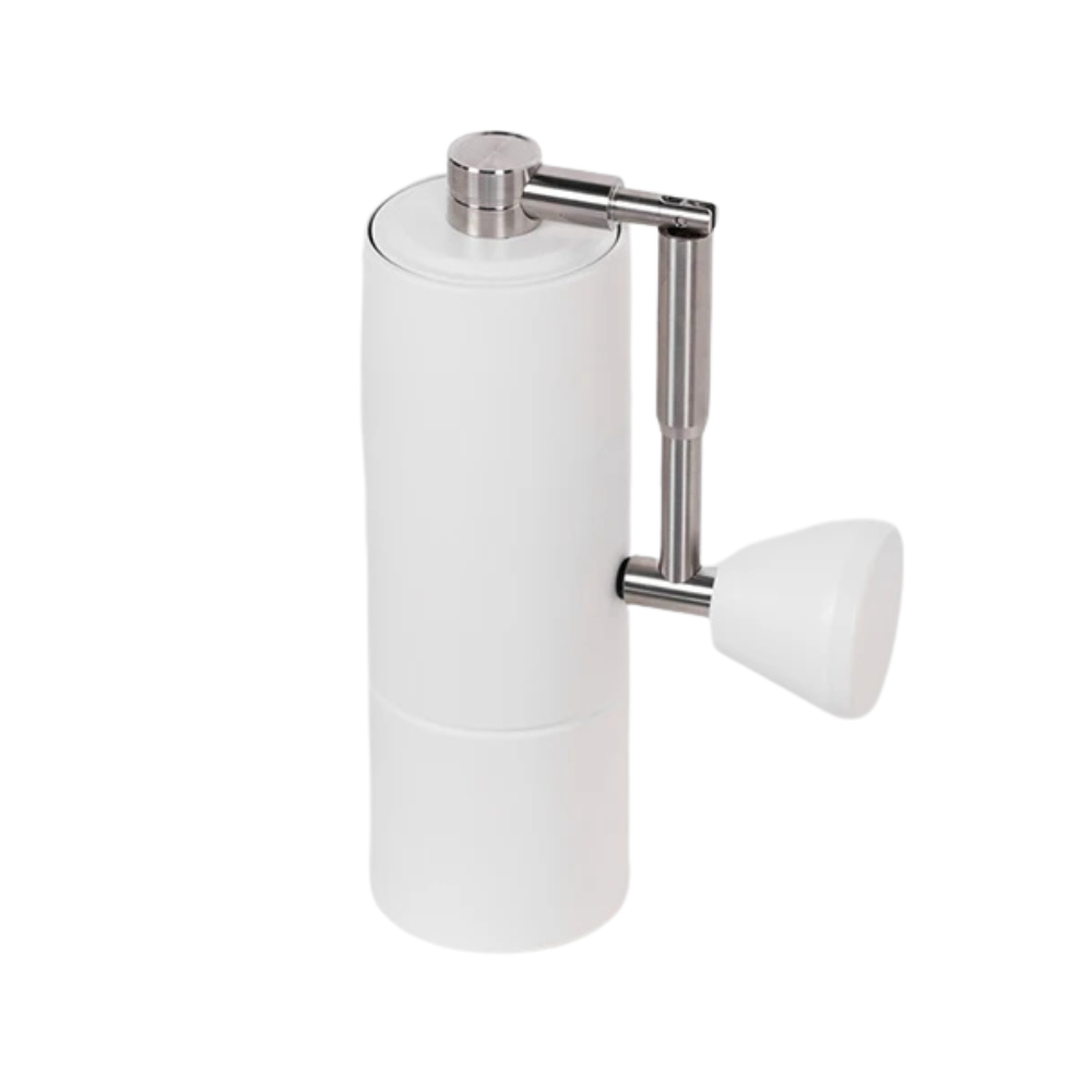 Manual Coffee Grinder 15.8cm 38mm Burr Adjustable Hand Coffee Mill - White