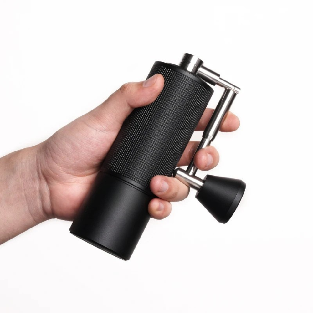 Manual Coffee Grinder 15.8cm 38mm Burr Adjustable Hand Coffee Mill - Black