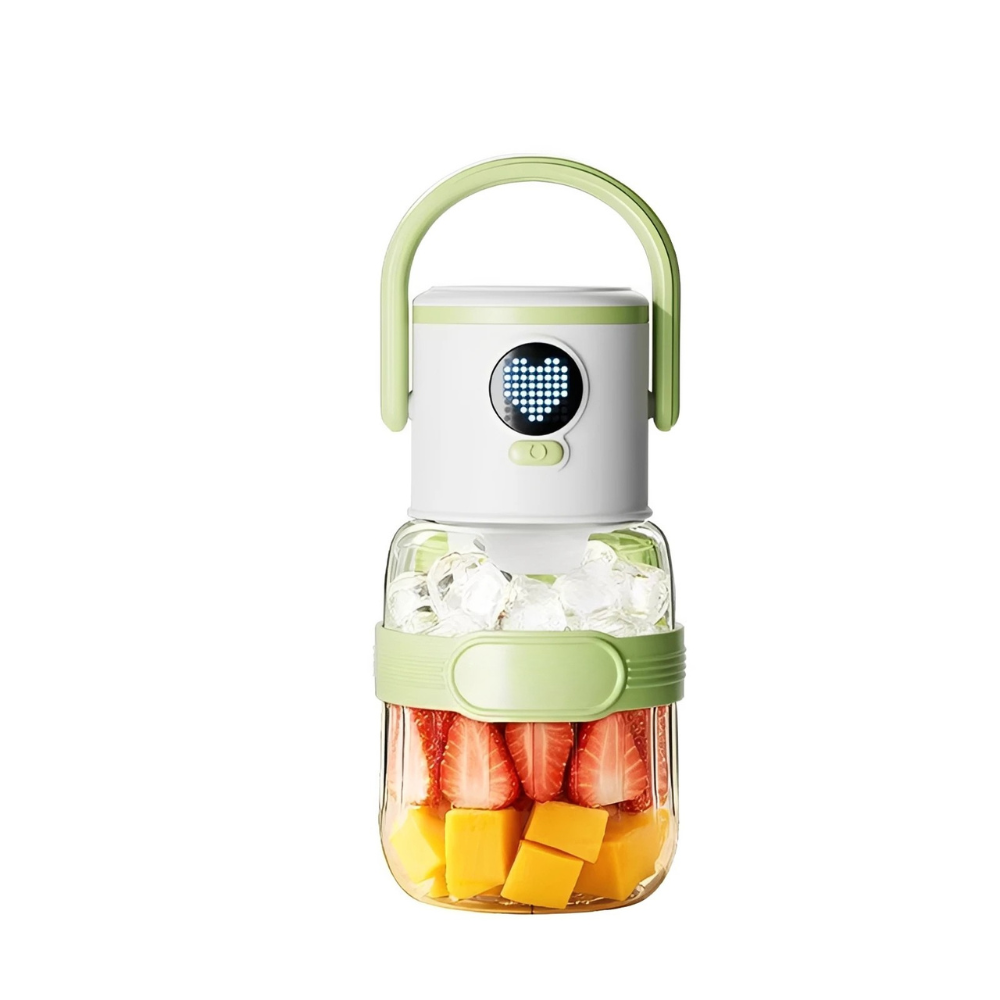 Portable Juicer Blender 1000ml USB Rechargeable 12 Blade Smoothie Maker - Green