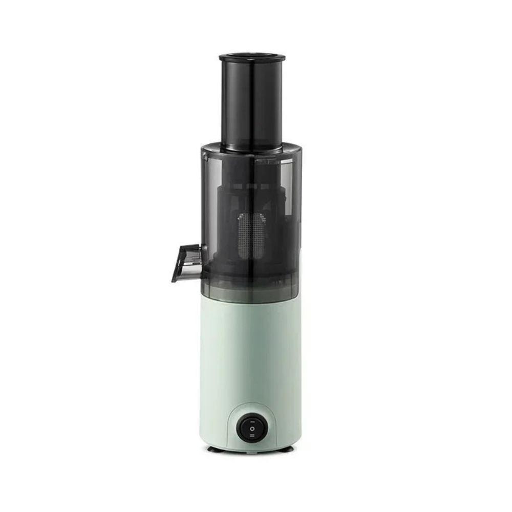 Mini Slow Juicer 100W Portable Automatic Pulp Separation Compact Juicer - Green