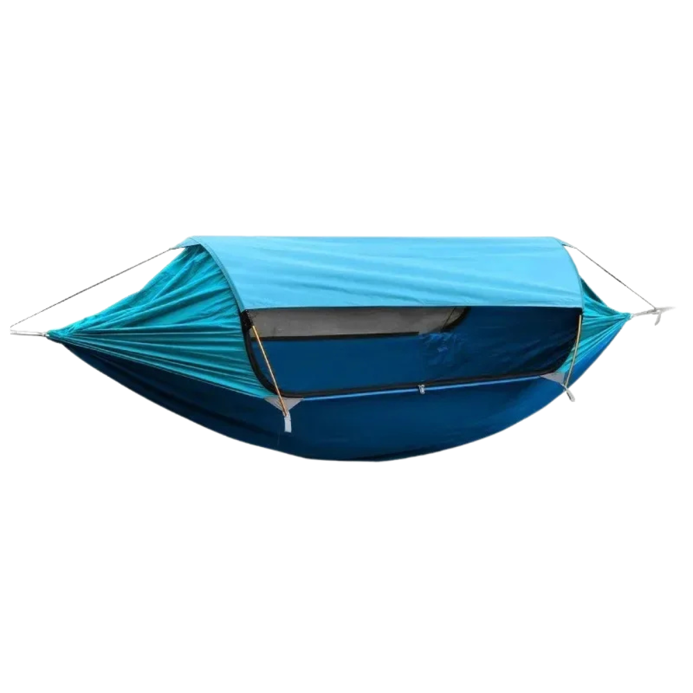 Camping Hammock with Mosquito Net Waterproof Canopy Double Person - Blue