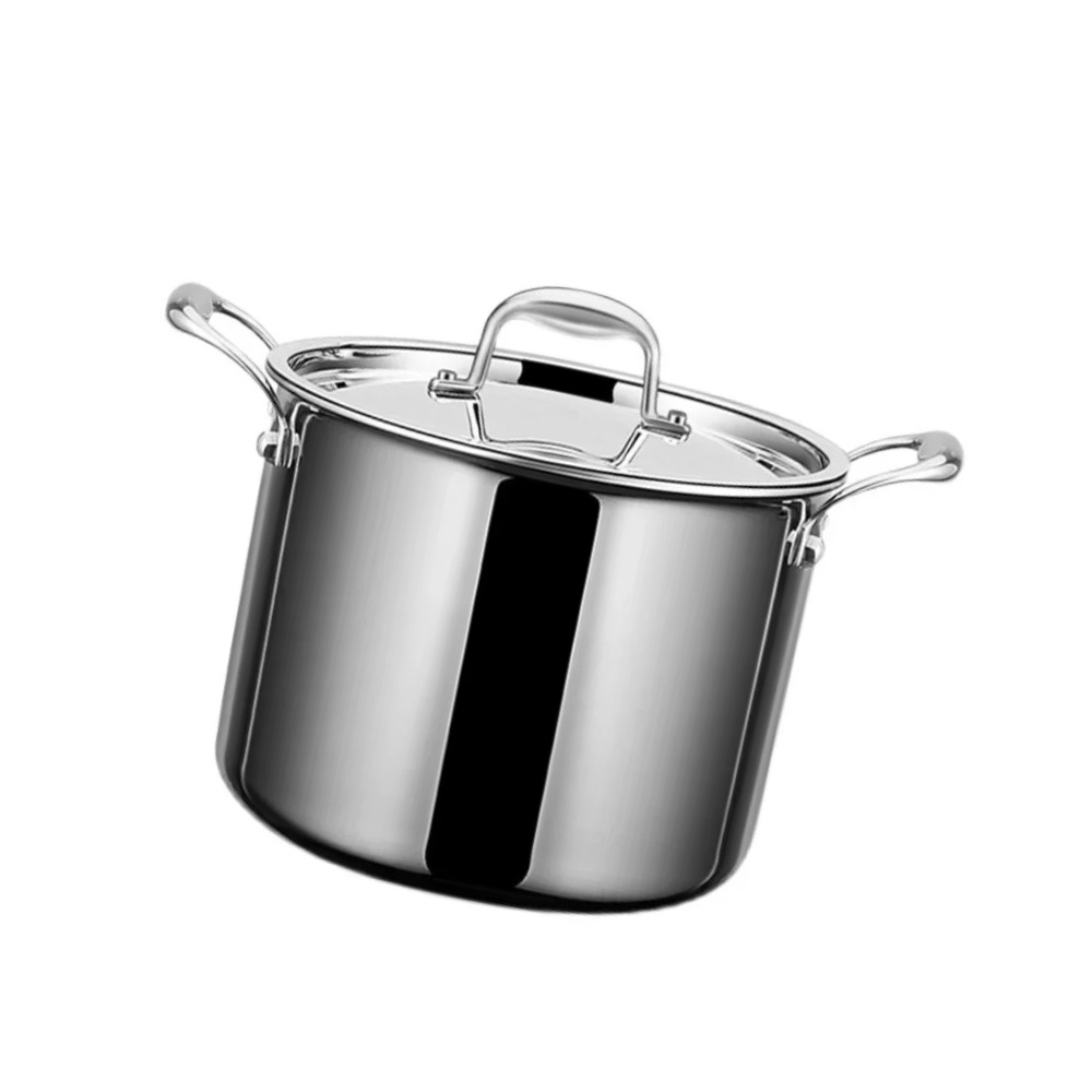 Soup Pot 22cm Stainless Steel Thickened Cooking Pot Induction Compatible