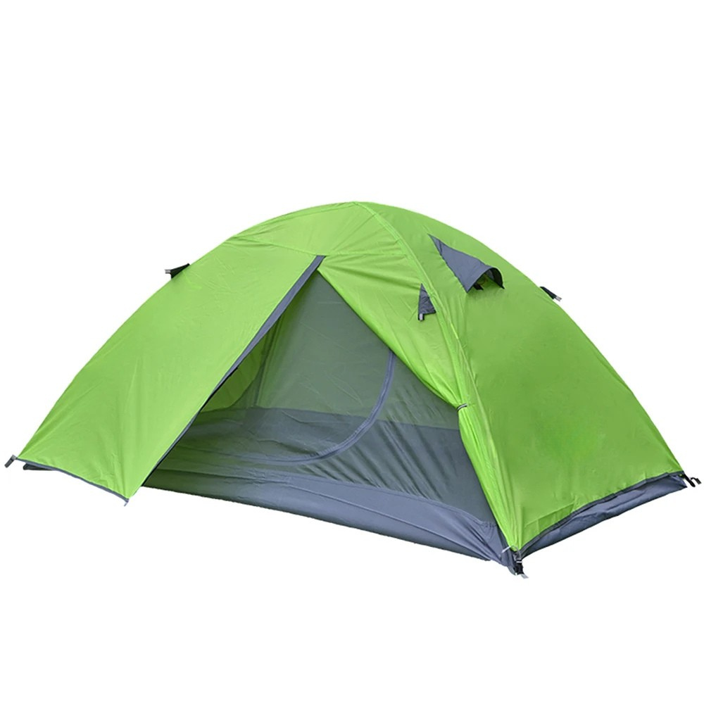 Camping Tent 2 Person Lightweight Waterproof Backpacking Tent 3 Season - Green