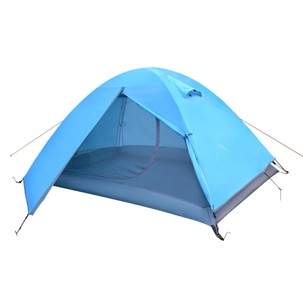 Camping Tent 2 Person Lightweight Waterproof Backpacking Tent 3 Season - Blue