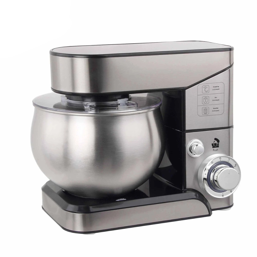 Stand Mixer 5L Stainless Steel Bowl 1000W Kitchen Food Bench Mixer – Black