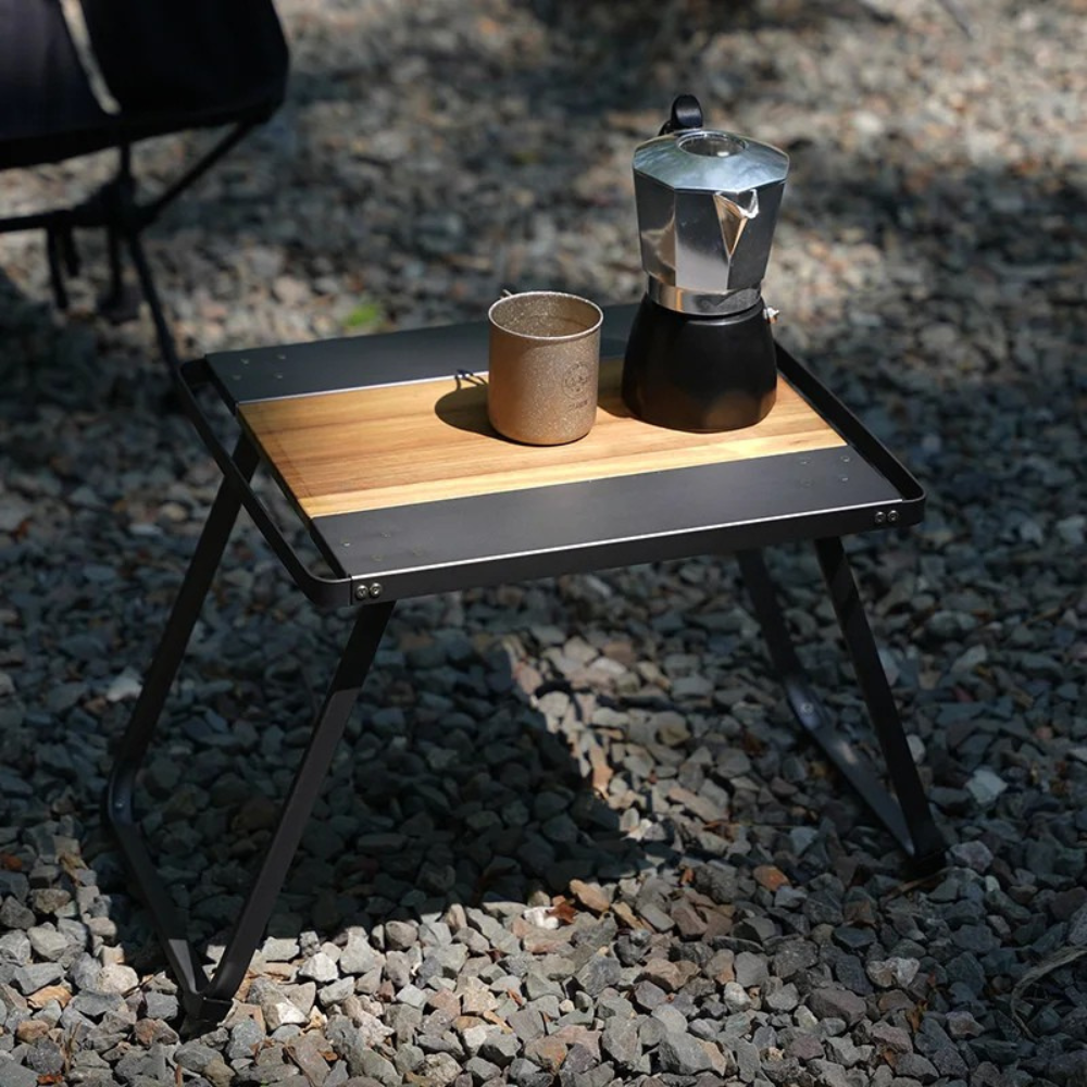 Camping Folding Table Portable Aluminum Alloy Picnic Beer Table - Grey