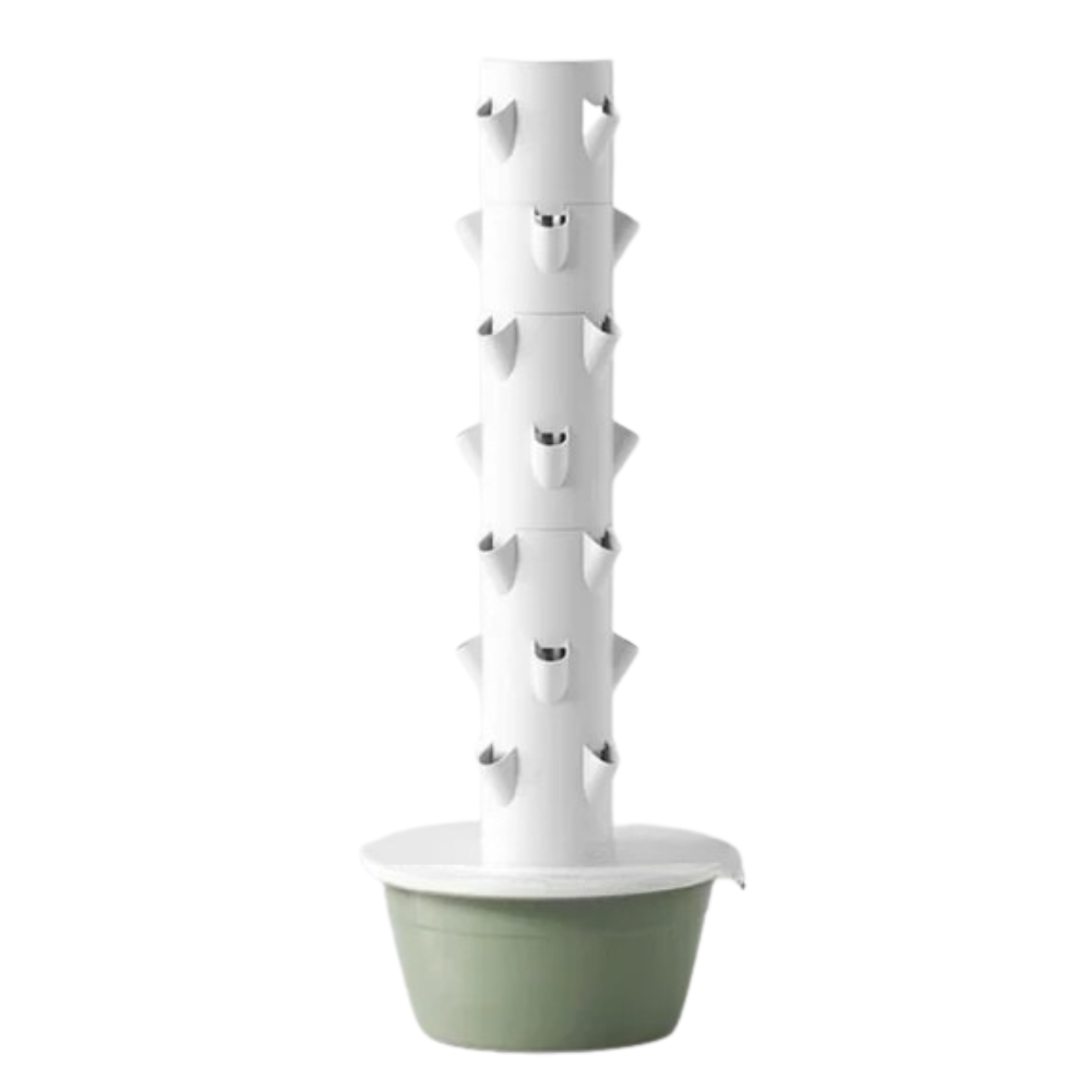 Hydroponic Tower 135cm Vertical Planting System with Timer Vegetable Planter - Green