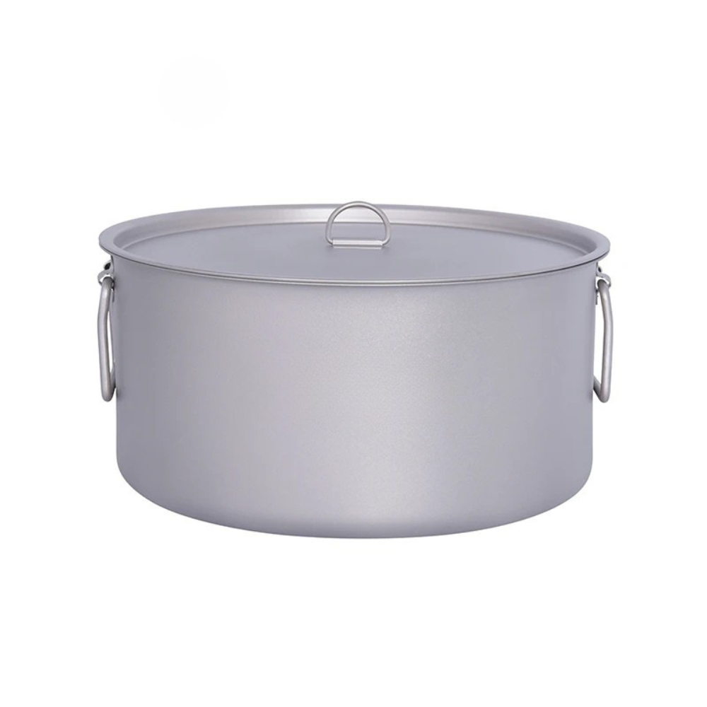 Titanium Stockpot 5L Portable Camping Soup Pot Outdoor Cookware