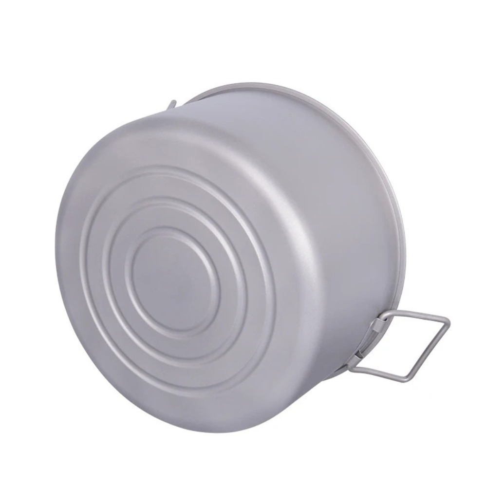 Titanium Stockpot 5L Portable Camping Soup Pot Outdoor Cookware