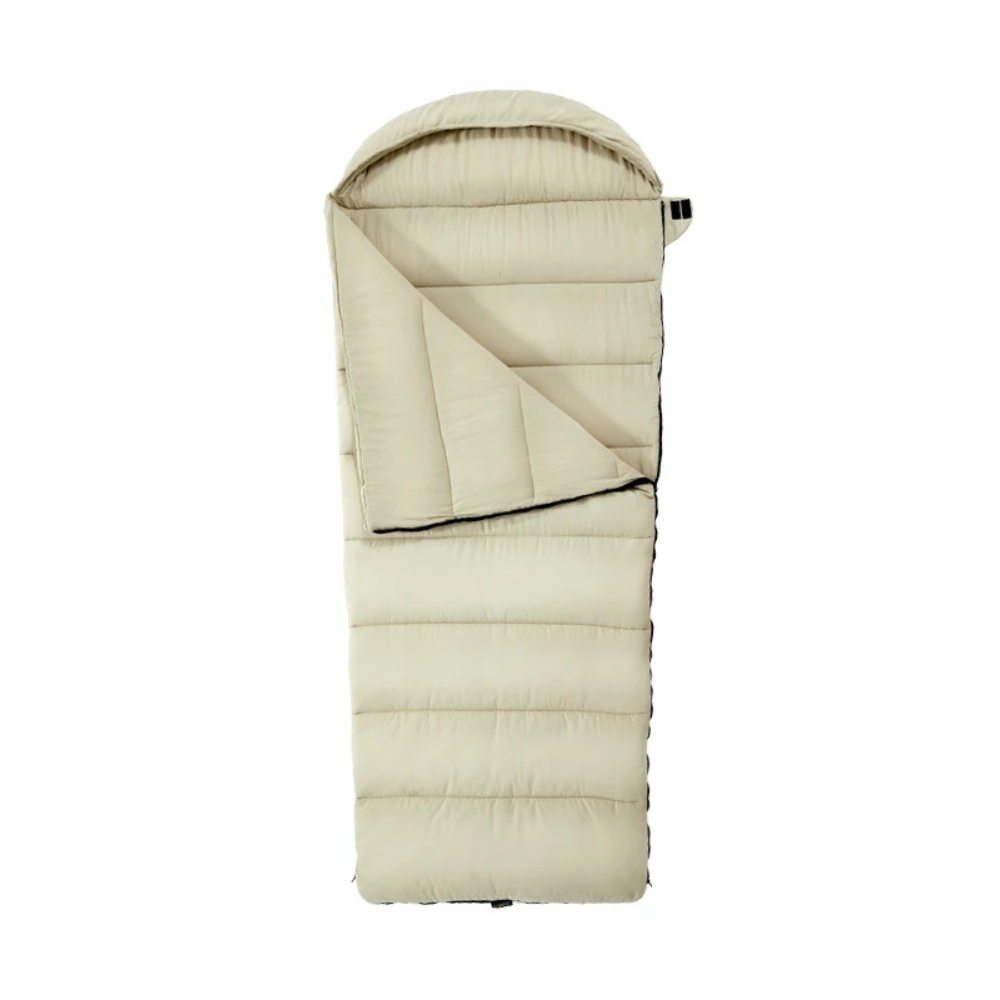 Sleeping Bag Portable Outdoor Camping Quilt Envelope Style Warm - Sandy Gold