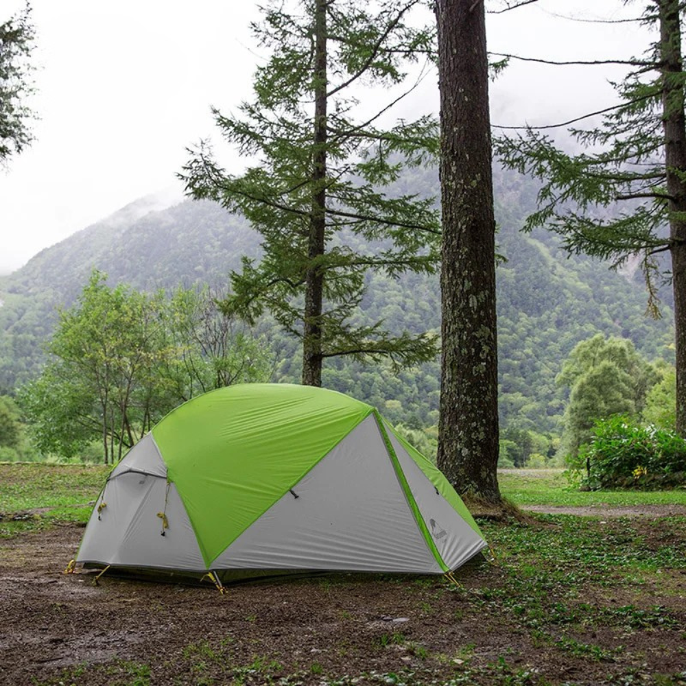 Camping Tent 2 Person Ultralight Waterproof Trekking Tent 3 Season - Grey