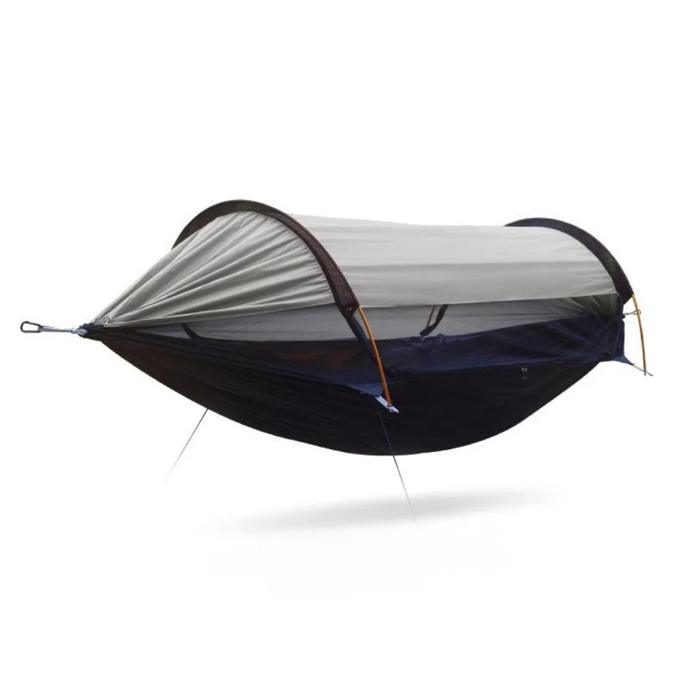 Camping Hammock Double Person Portable Outdoor Hammock with Mesh - Grey