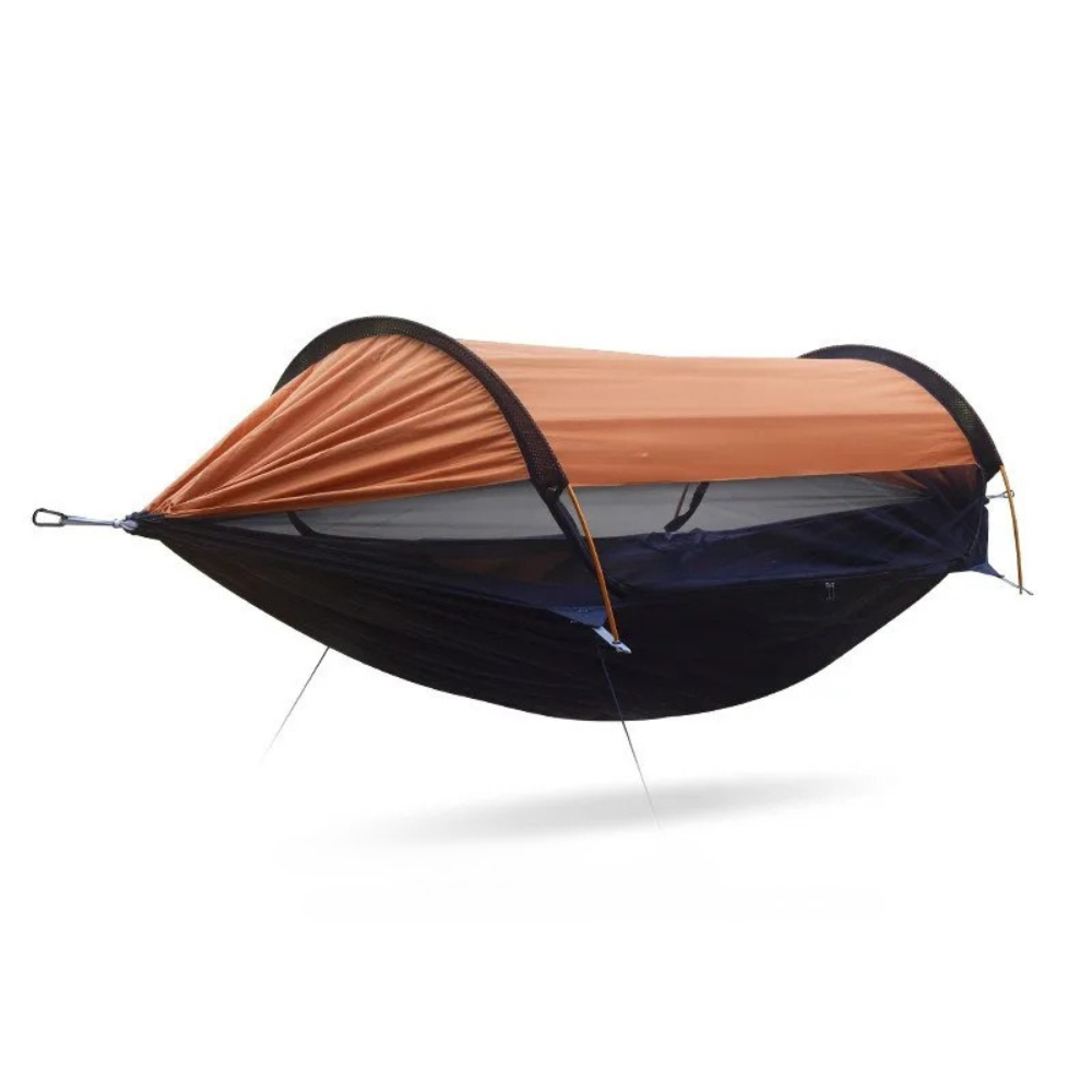 Camping Hammock Double Person Portable Outdoor Hammock with Mesh - Orange