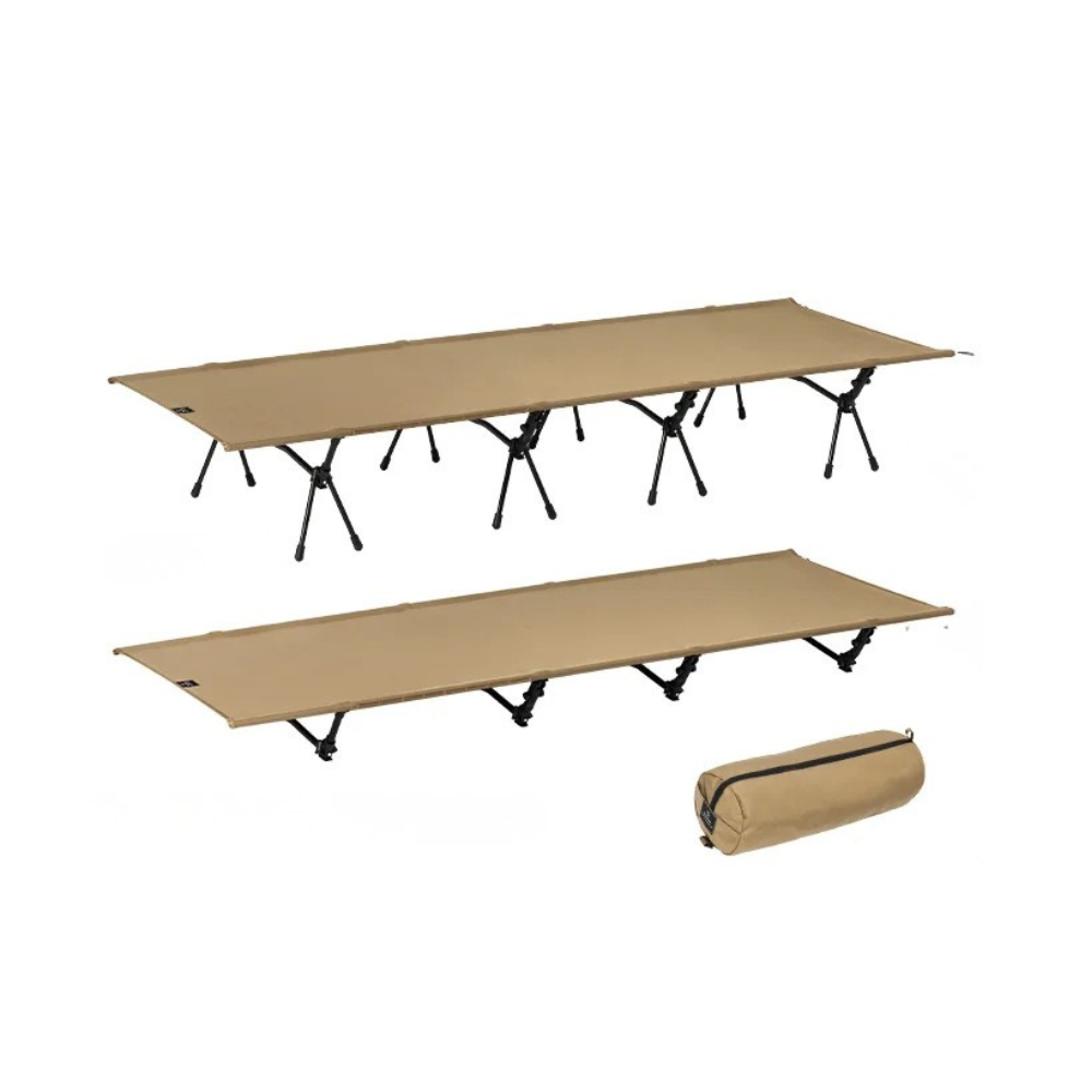 Camping Cot Portable Folding Outdoor Sleeping Bed Heavy Duty - Khaki