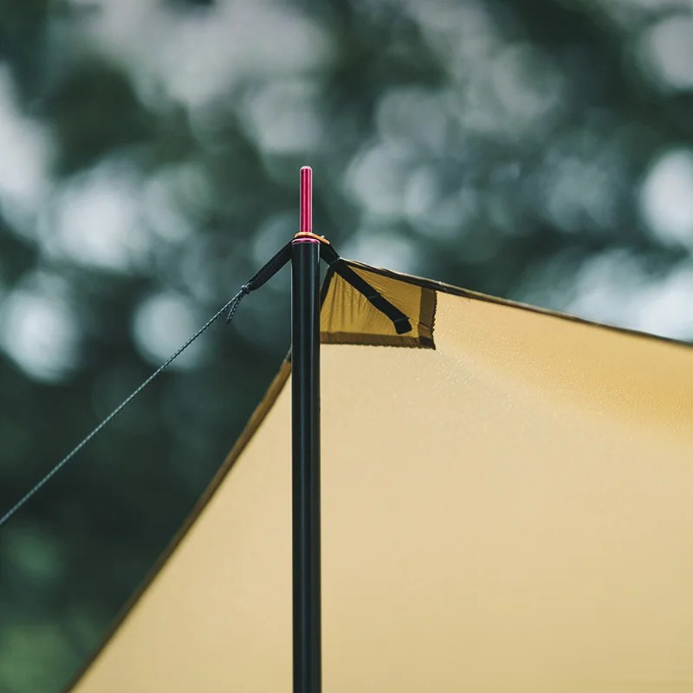 Camping Canopy Tarp Waterproof Ultralight 15D Outdoor Sun Shelter - Khaki
