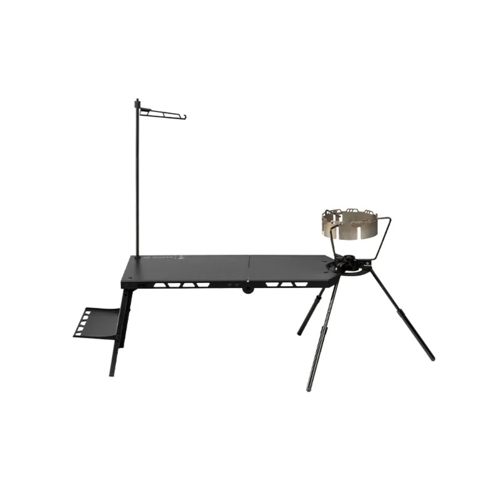 Camping Folding Table Aluminum Alloy Lightweight Portable Outdoor Table - Black