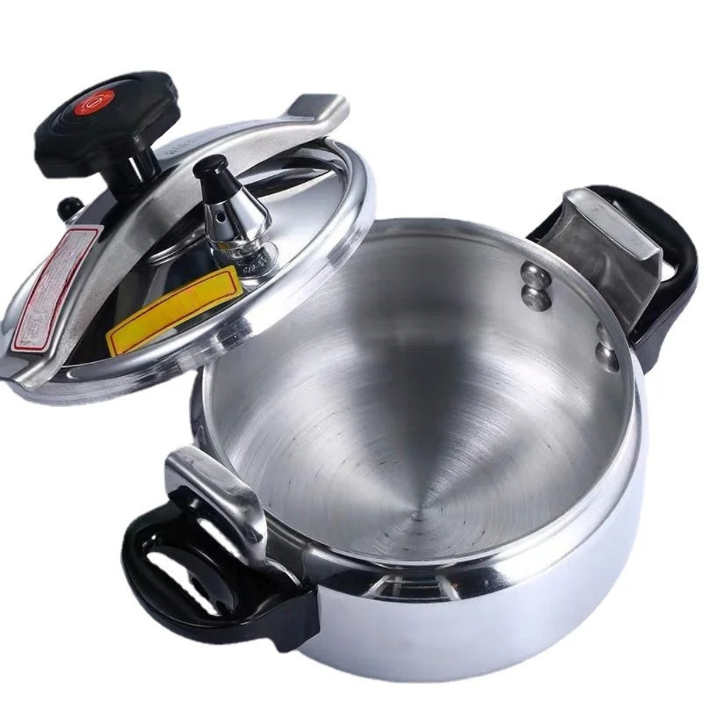 Pressure Cooker 18cm 3L Dual Use Heavy Duty Aluminum Alloy Induction Compatible
