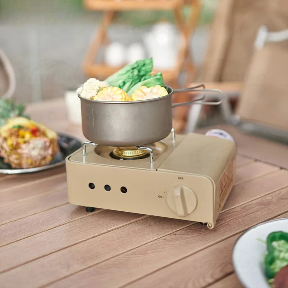 Camping Stove 2.1KW Portable Gas Cooker Ultralight Compact Outdoor Cooking Unit – Khaki