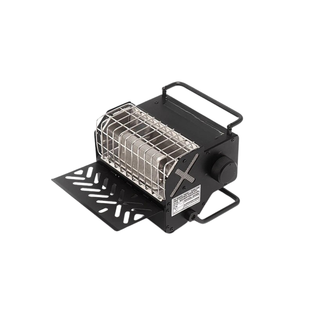 Outdoor Gas Cooker 1100W Portable 304 Stainless Steel Compact Cooking Unit – Black