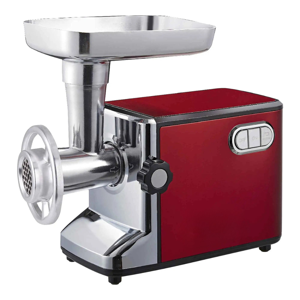 Electric Meat Mincer 3000W Heavy Duty Food Processor Sausage Stuffer Set – Red