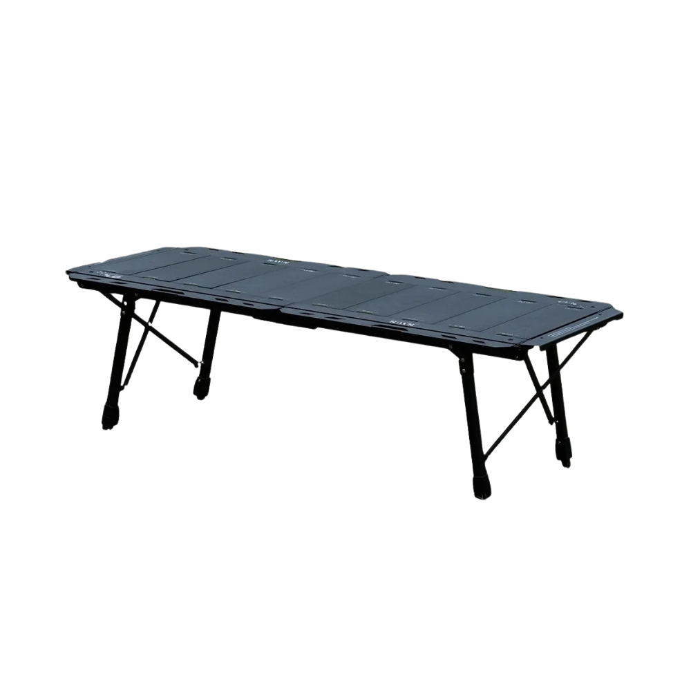 Camping Table 5 Unit IGT Aluminum Alloy Modular Folding BBQ Station – Black