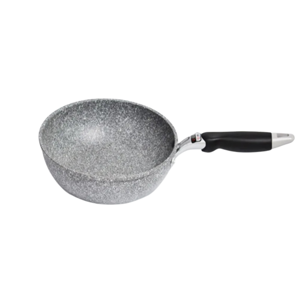 Frying Pan 24cm Aluminum Alloy Induction Compatible Flat Bottom Skillet