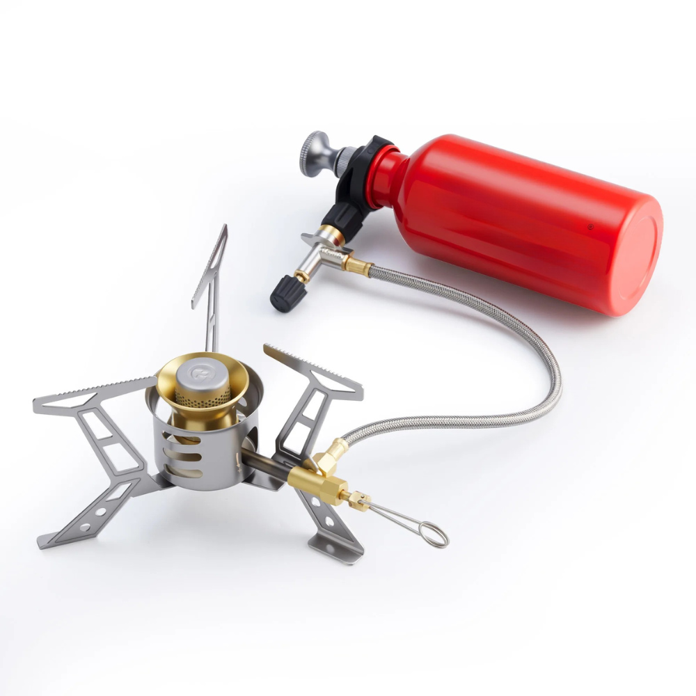 Camping Stove 350mL Multi Fuel Silent Burner Portable Outdoor Cooker
