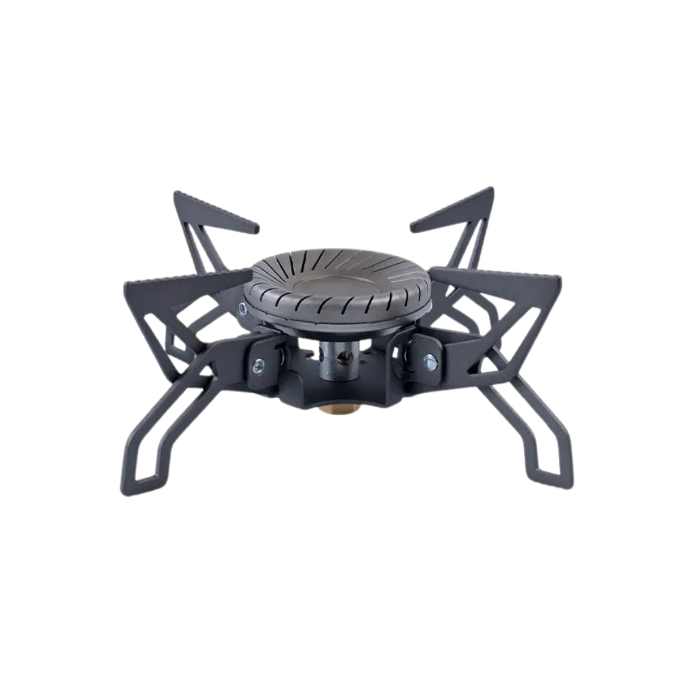 Camping Stove 4200W Gas Burner Swirl Flame Portable Windproof Cooker – Matte Black
