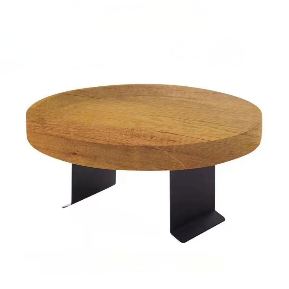 Sofa Armrest Tray Round Foldable Bamboo Clip On Couch Table – Log