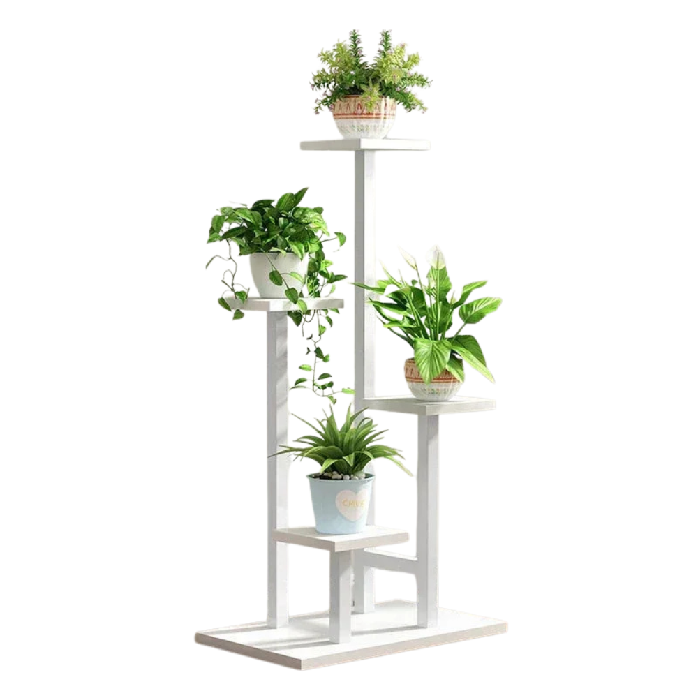 Plant Stand 5 Tier Floor Standing Flower Pot Display Rack Steel Frame Storage Shelf