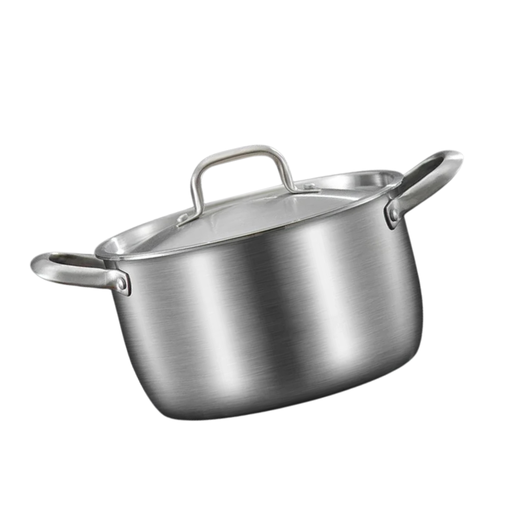 Soup Pot 28cm 316 Stainless Steel Deep Stock Cooking Pot with Lid