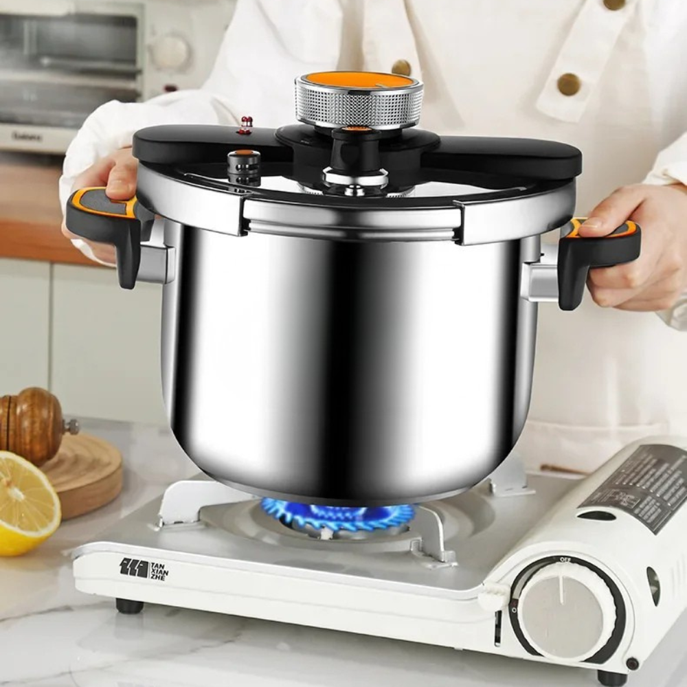 Pressure Cooker 22cm 5L 304 Stainless Steel Explosion Resistant Cooking Pot