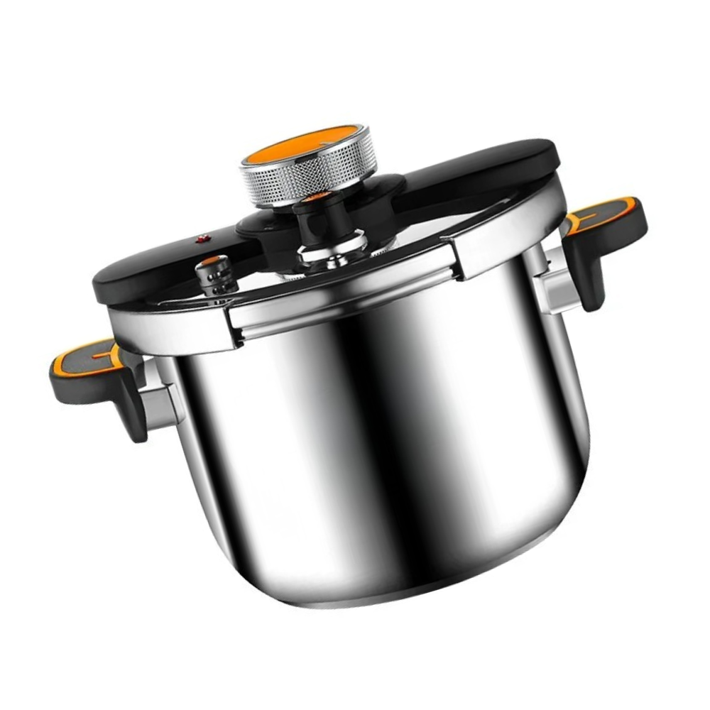 Pressure Cooker 22cm 6L 304 Stainless Steel Explosion Resistant Cooking Pot