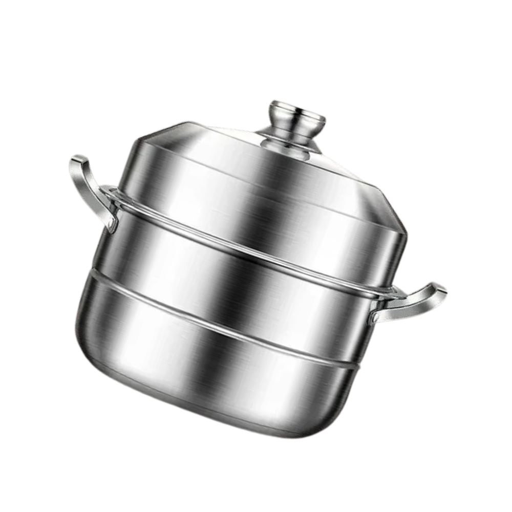Food Steamer 30cm 304 Stainless Steel Multi Layer Cooking Pot with Lid