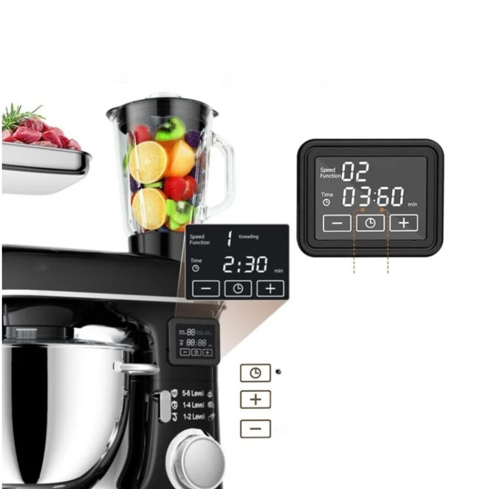 Stand Mixer 8L Multifunction Electric Dough Kneader Meat Grinder Blender Machine – Black