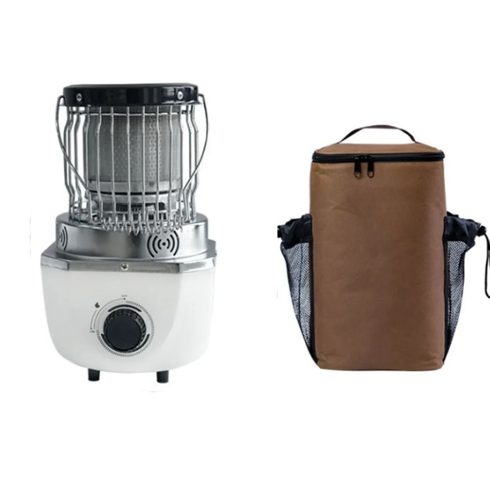 Portable Outdoor Cooking Stove 2300W Camping Cooker with Carry Storage Bag – White