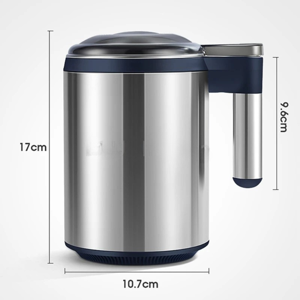 Electric Grinder 600W Stainless Steel Grain and Spice Mill 12 Blade Powder Grinder – White