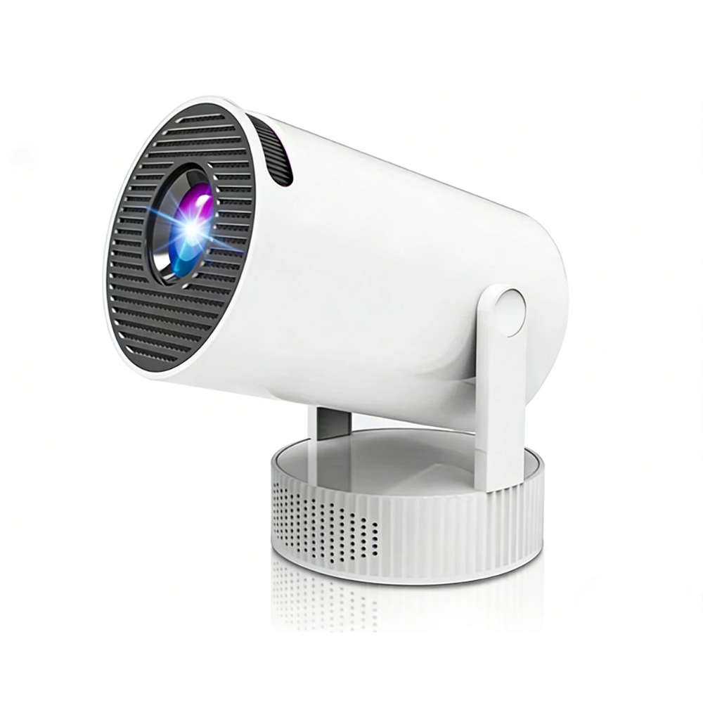 Smart Projector Native 720P WiFi 6 Bluetooth 5.4 Android 14 Portable Home Cinema
