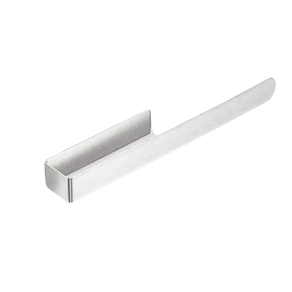 Self Adhesive Stainless Steel Towel Rack 37cm Wall Mounted Hand Towel Holder – Silver