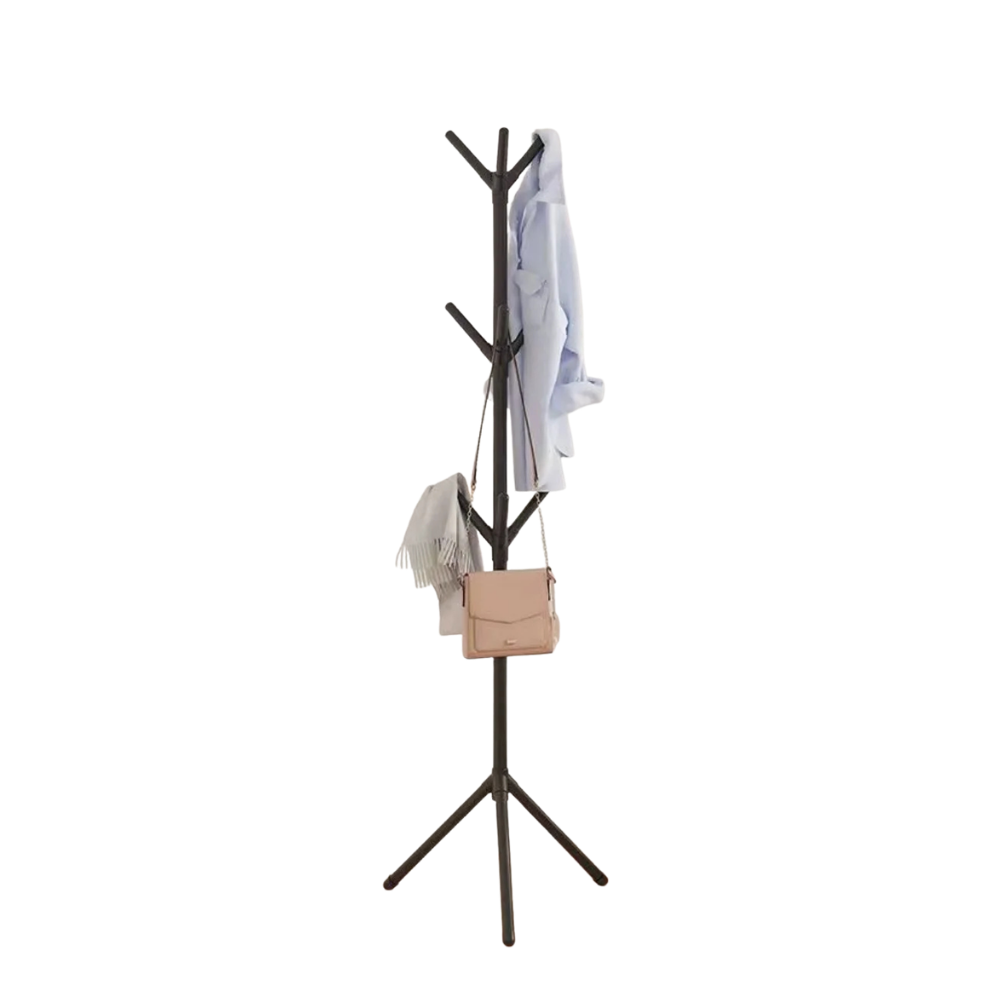 Coat Rack Stand 170 cm Floor Standing Tree Branch Hat and Clothes Hanger - Black